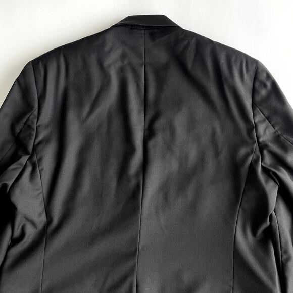 Lauren Ralph Lauren Black Wool 44R Blazer Suit Jacket Sport Coat Pewter Buttons - Picture 10 of 16